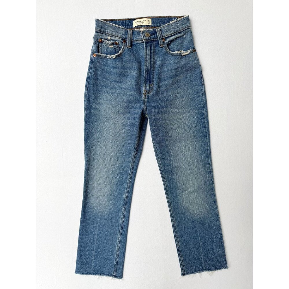 Abercrombie & Fitch Womens Ankle Straight Ultra High Rise Jeans Size 25 - Picture 2 of 15